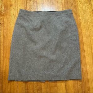 J Crew Womens Pencil Skirt Sz 12  Double Serge Wool Career Preppy Lined (@)